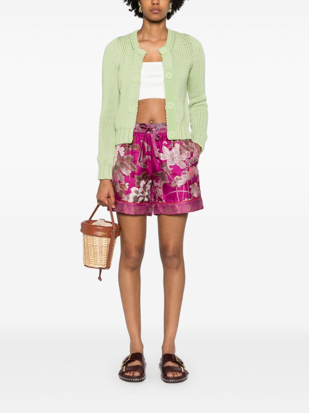 Pierre-Louis Mascia PIERRE-LOUIS MASCIA- Printed Silk Shorts