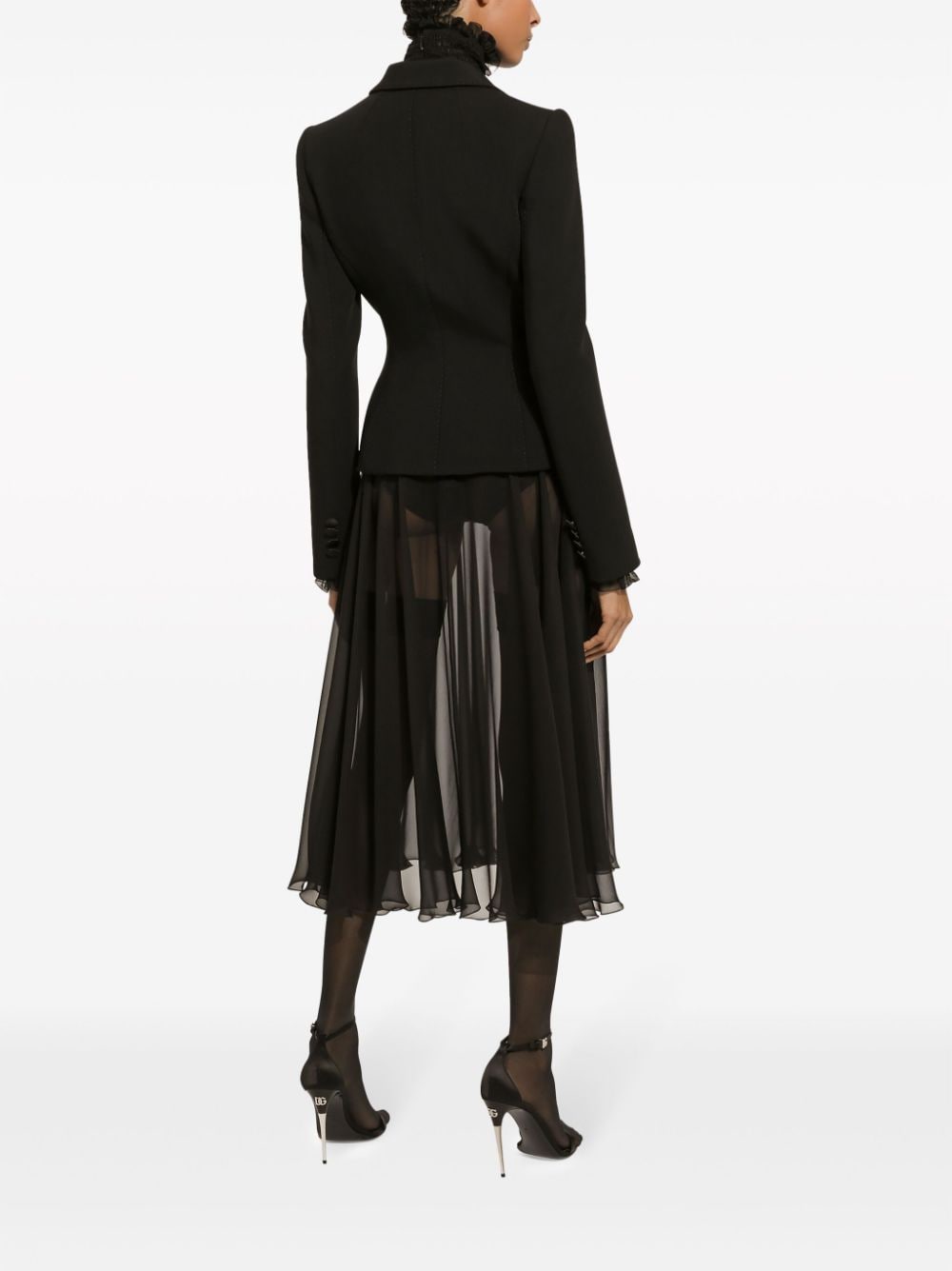 Dolce & Gabbana DOLCE & GABBANA- Pleated Silk Skirt