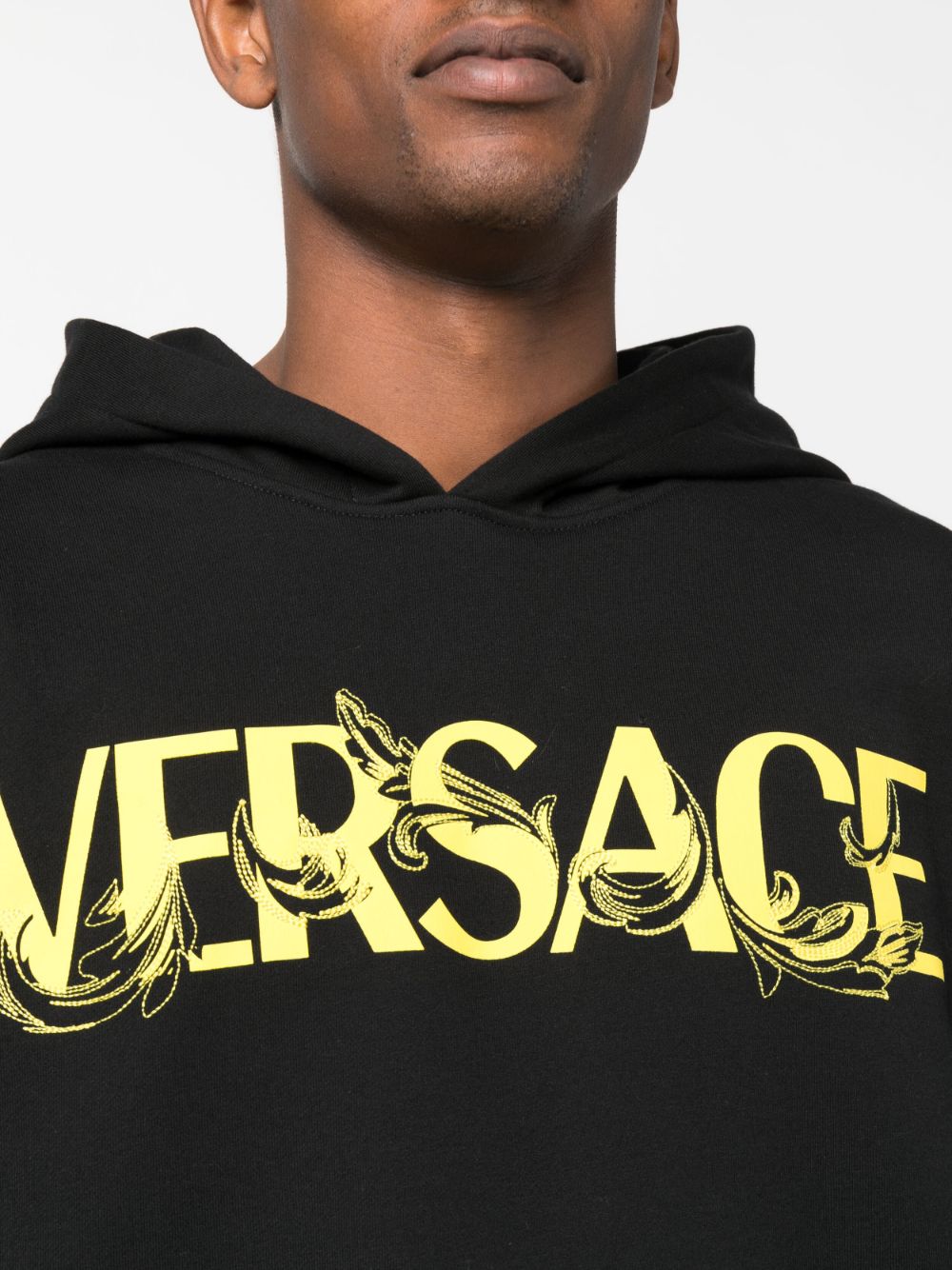 Versace VERSACE- Logo Fleece Hoodie