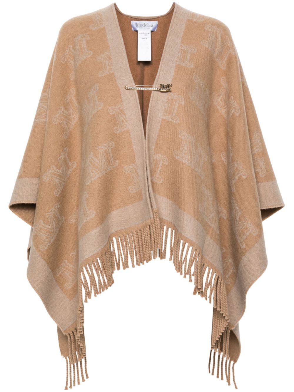 Max Mara MAX MARA- Logo Wool Cape