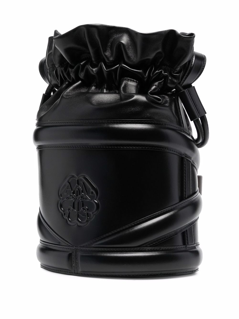 Alexander McQueen ALEXANDER MCQUEEN- The Curve Soft Large Leather Bucket Bag