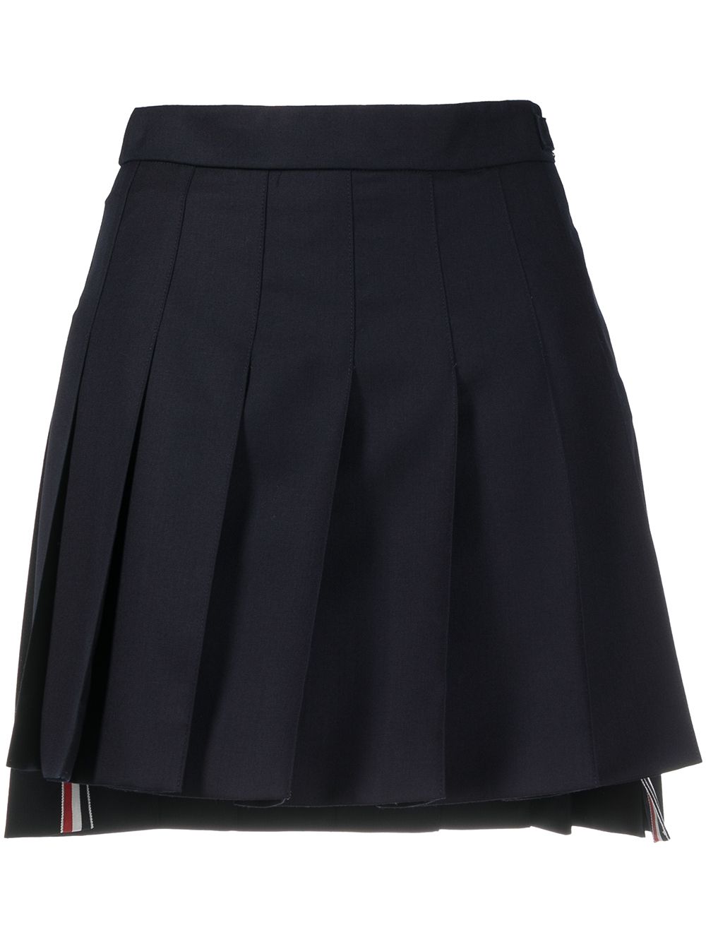 Thom Browne THOM BROWNE- Rwb Pleatet Wool Skirt