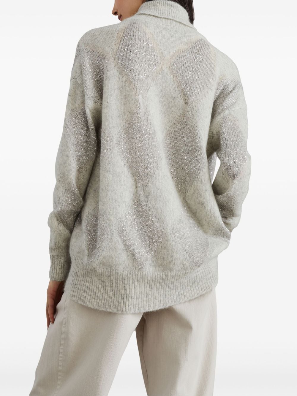 Brunello Cucinelli BRUNELLO CUCINELLI- Wool Turtle-neck Sweater