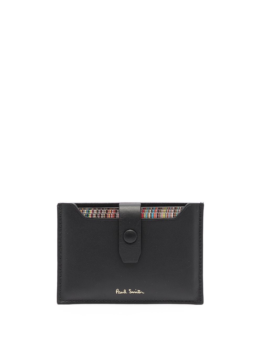 Paul Smith PAUL SMITH- Logo Leather Credit Card Case