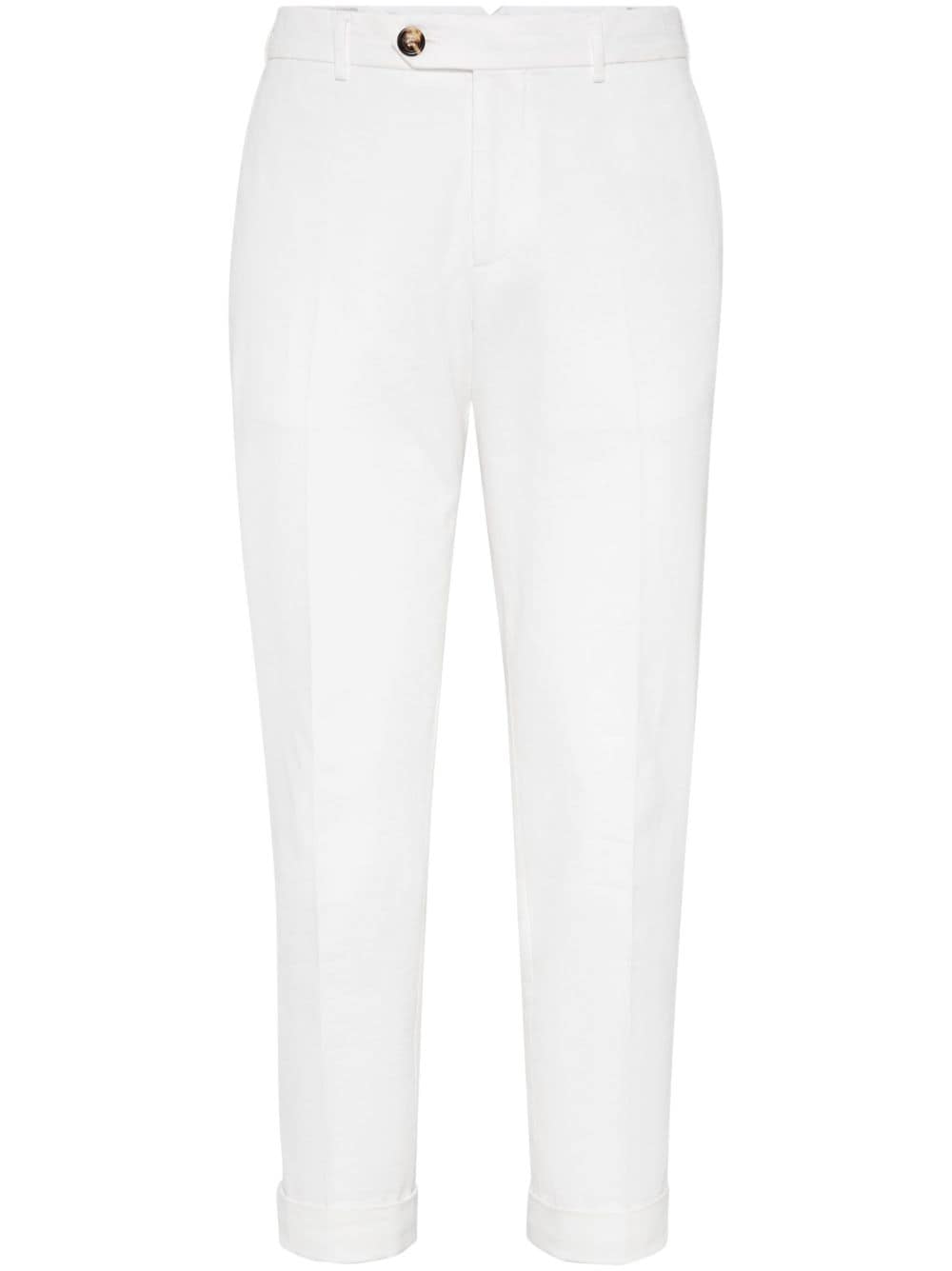 Brunello Cucinelli BRUNELLO CUCINELLI- Cotton Gabardine Trousers