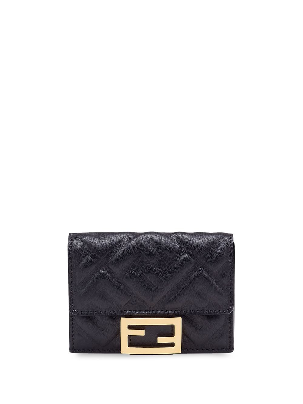 FENDI FENDI- Baguette Leather Trifold Wallet