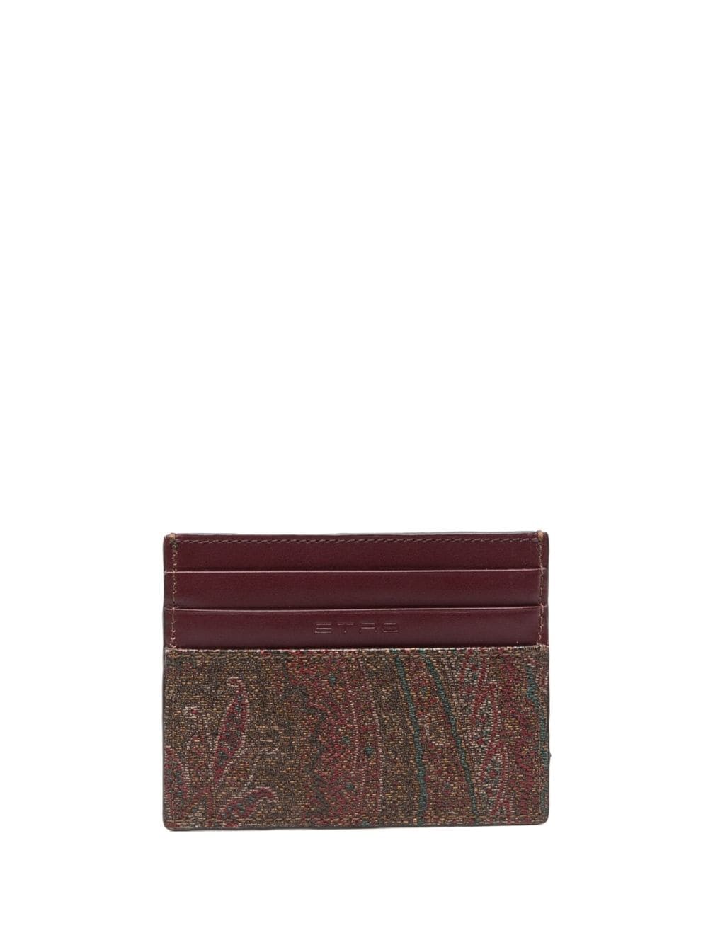 Etro ETRO- Paisley Embroidered Logo Card Case