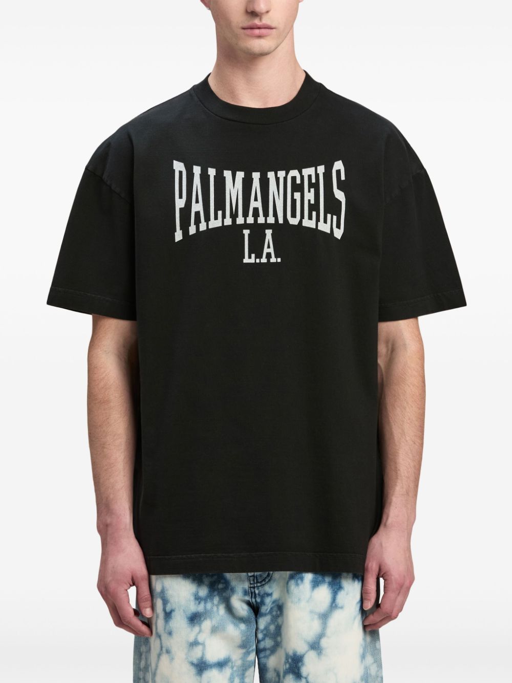 PALM ANGELS PALM ANGELS- Logo Cotton T-shirt