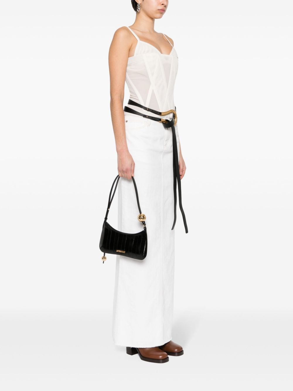 Jacquemus JACQUEMUS- Le Bisou Perle Shoulder Bag