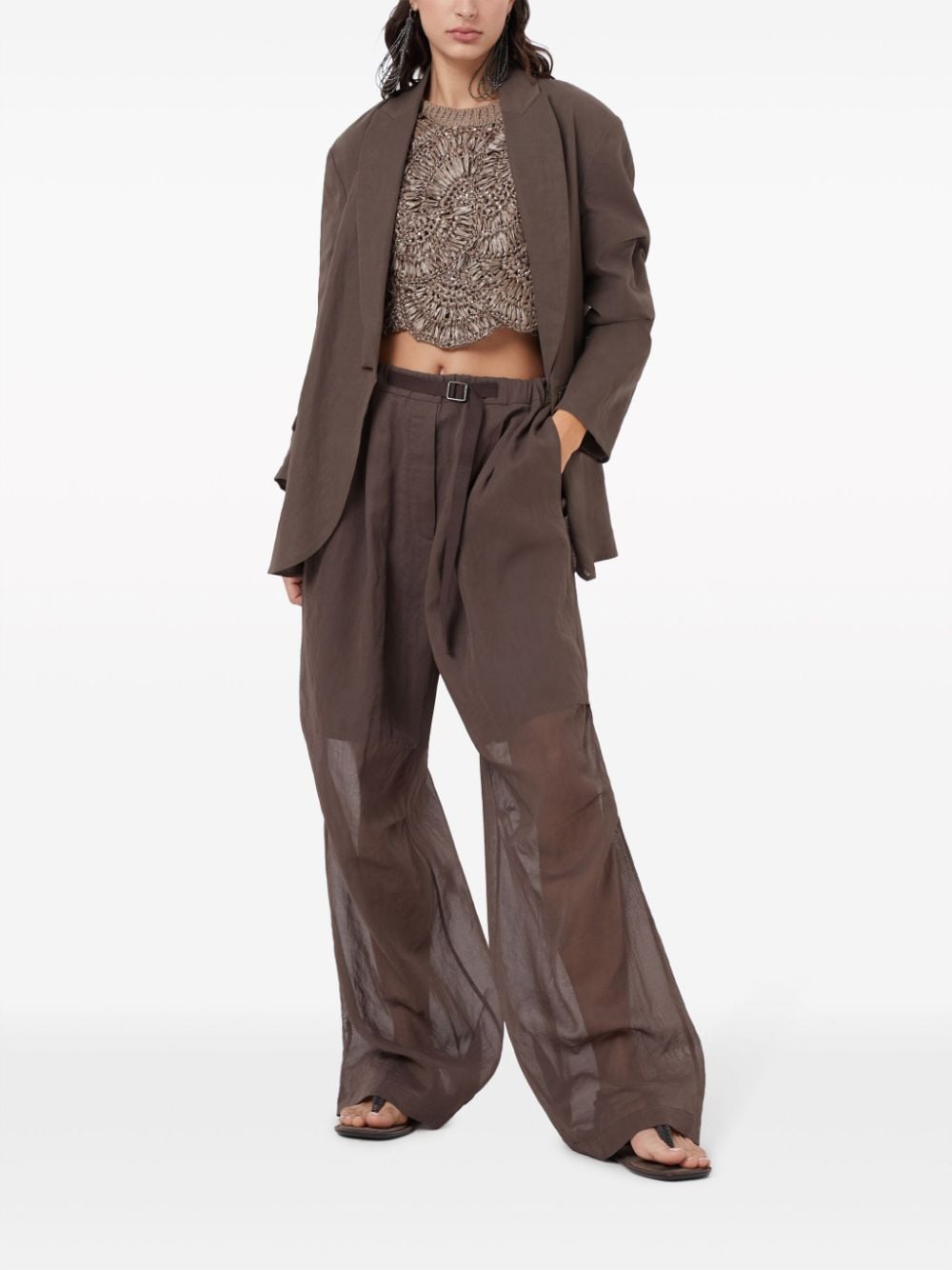 Brunello Cucinelli BRUNELLO CUCINELLI- Handmade Rafia Top