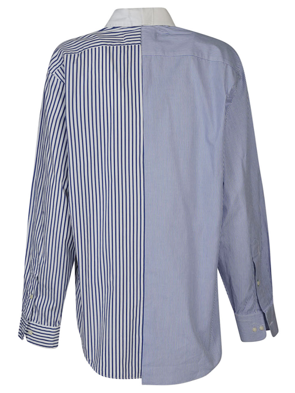 E.l.v. Denim E.L.V. DENIM- Contrast Striped Cotton Shirt