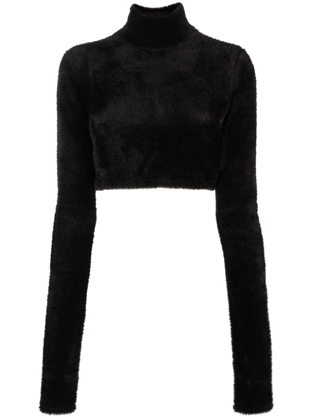 The andamane THE ANDAMANE- Turtleneck Cropped Top