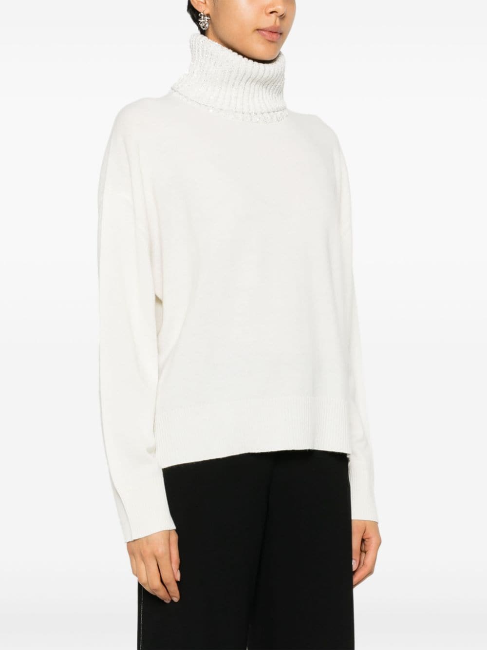 Fabiana Filippi FABIANA FILIPPI- Wool And Silk Blend Turtleneck Sweater