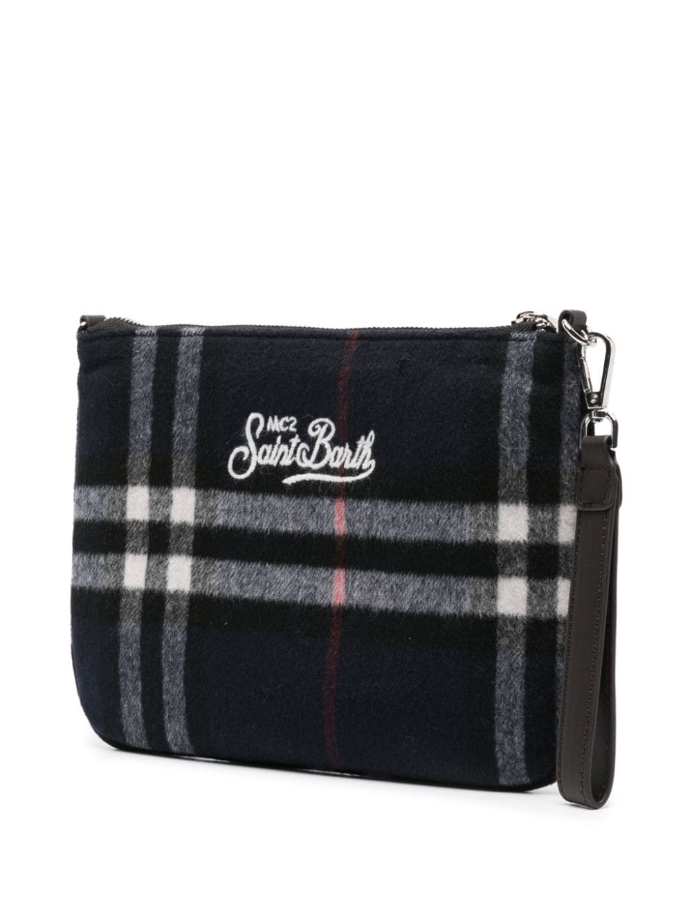 Mc2 Saint Barth MC2 SAINT BARTH- Parisienne Tartan Pattern Clutch Bag