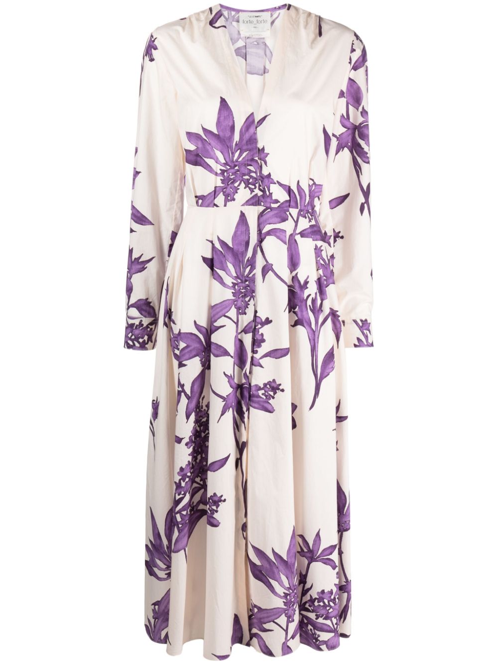 Forte Forte FORTE FORTE- Printed Cotton Long Dress