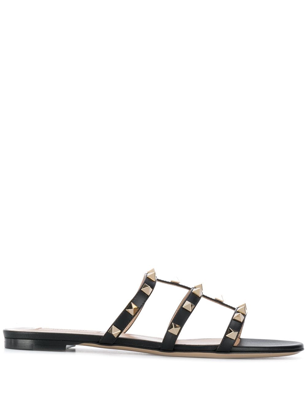 VALENTINO GARAVANI VALENTINO GARAVANI- Rockstud Leather Flat Sandals