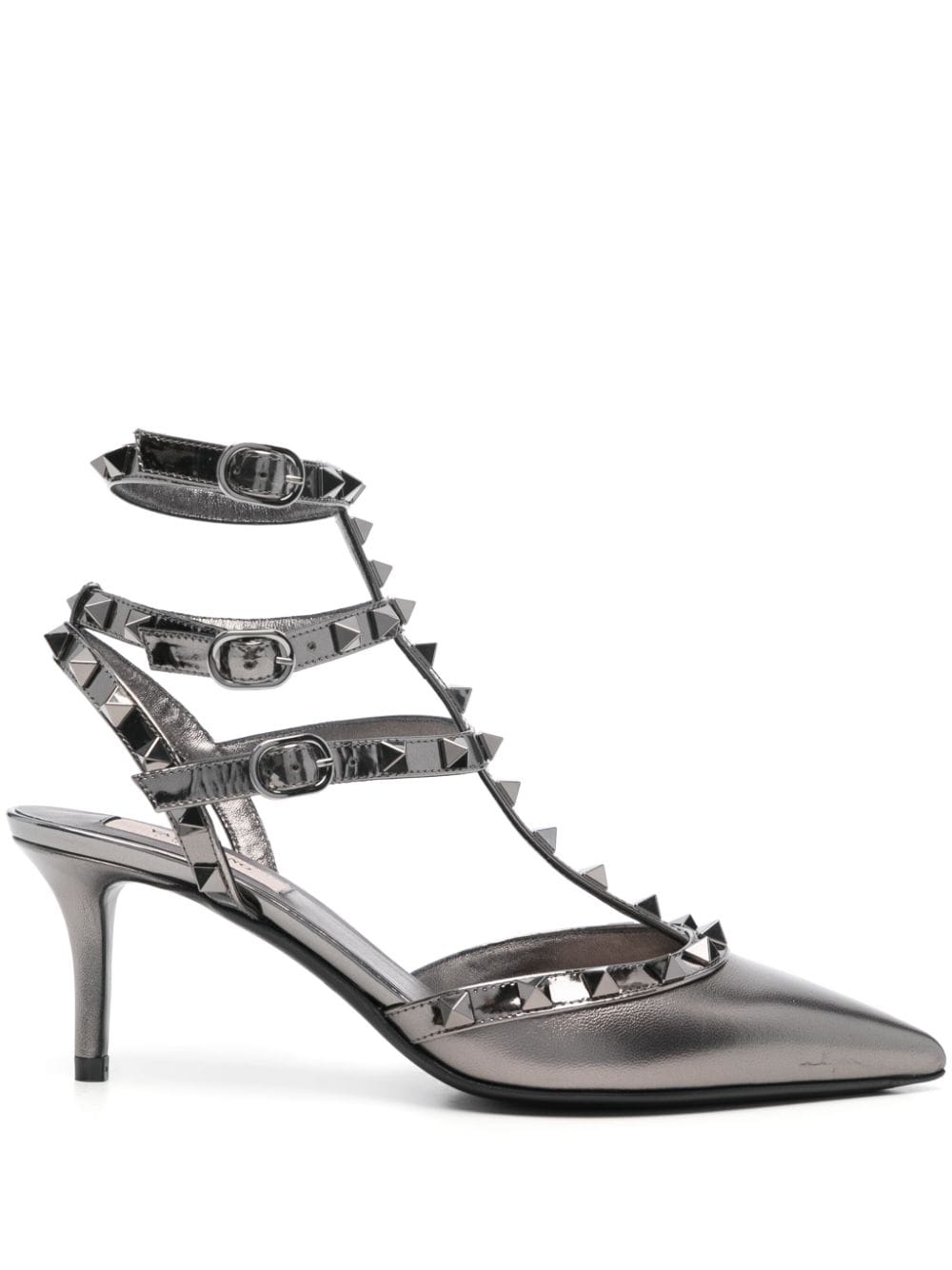 VALENTINO GARAVANI VALENTINO GARAVANI- Rockstud Laminated Leather Pumps