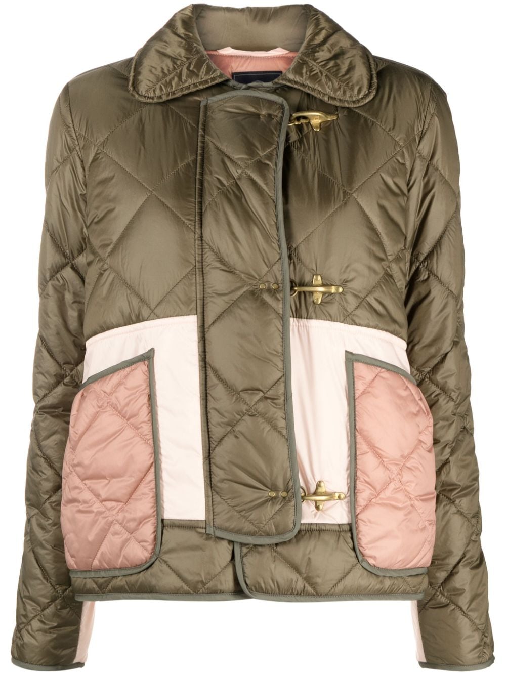 Fay FAY- Quilted Mini 3-hook Caban Jacket