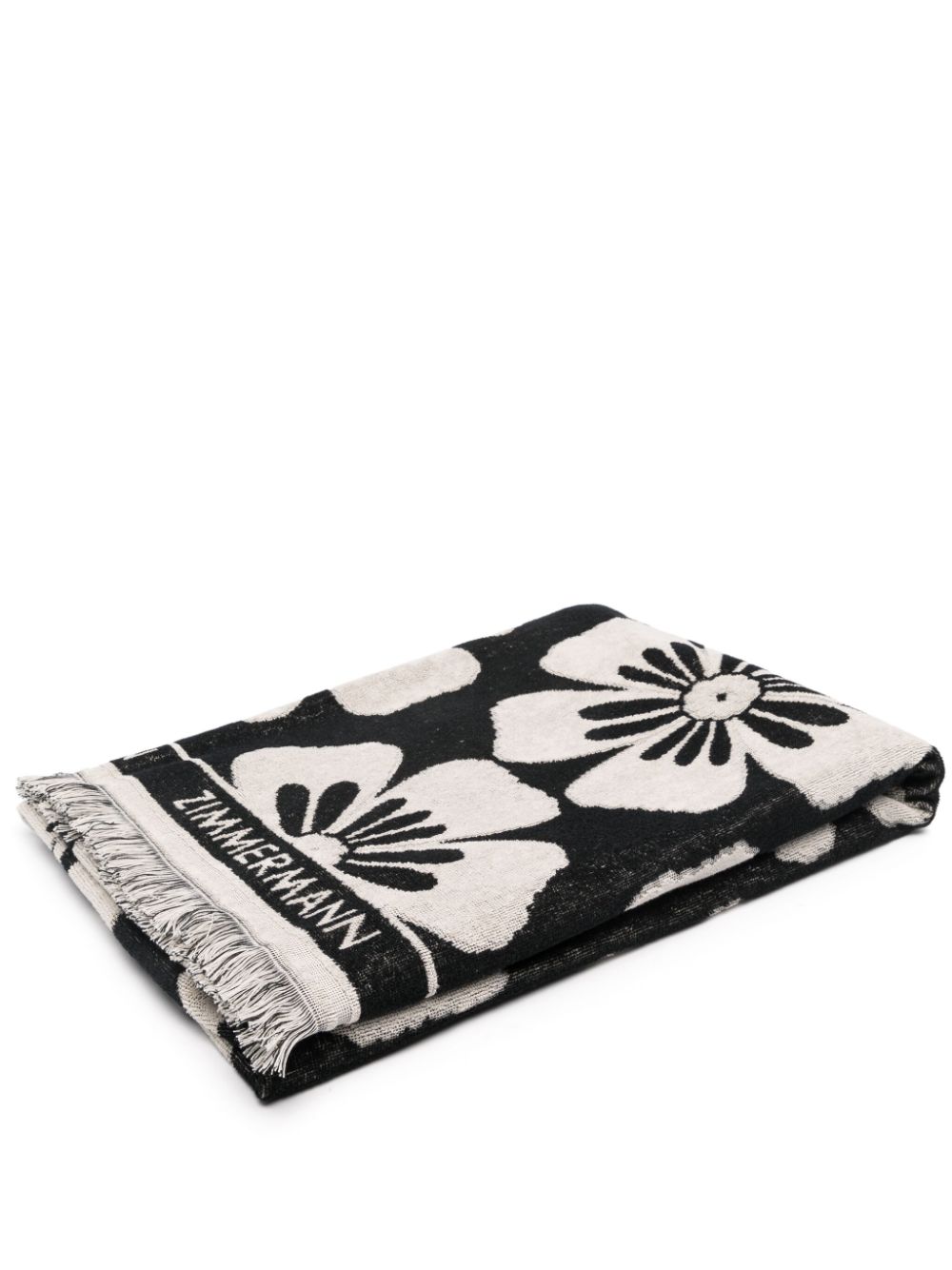 Zimmermann ZIMMERMANN- Logo Cotton Beach Towel