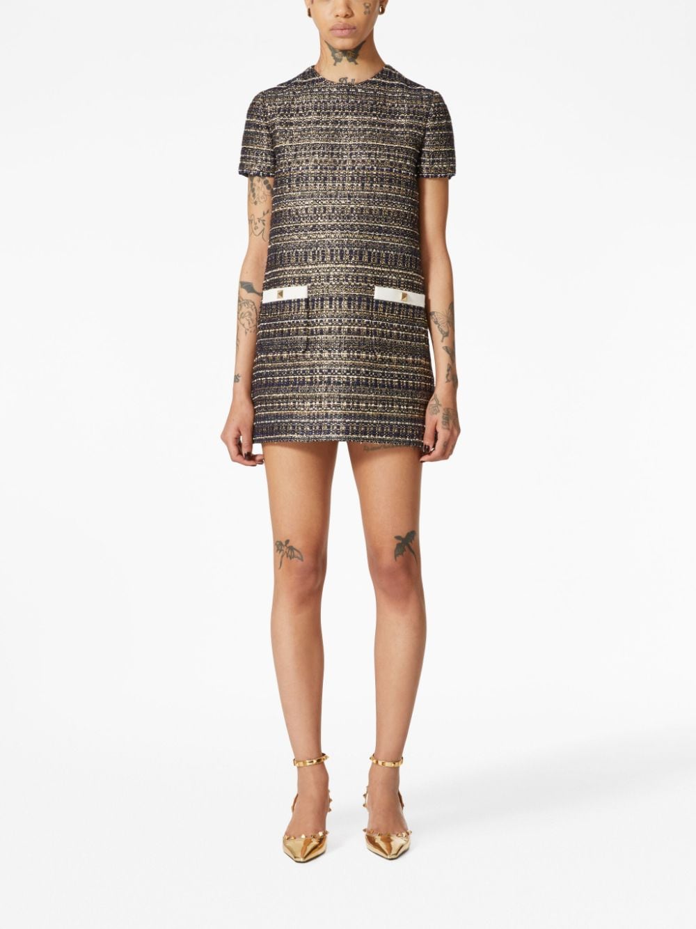 Valentino VALENTINO- Tweed Mini Dress