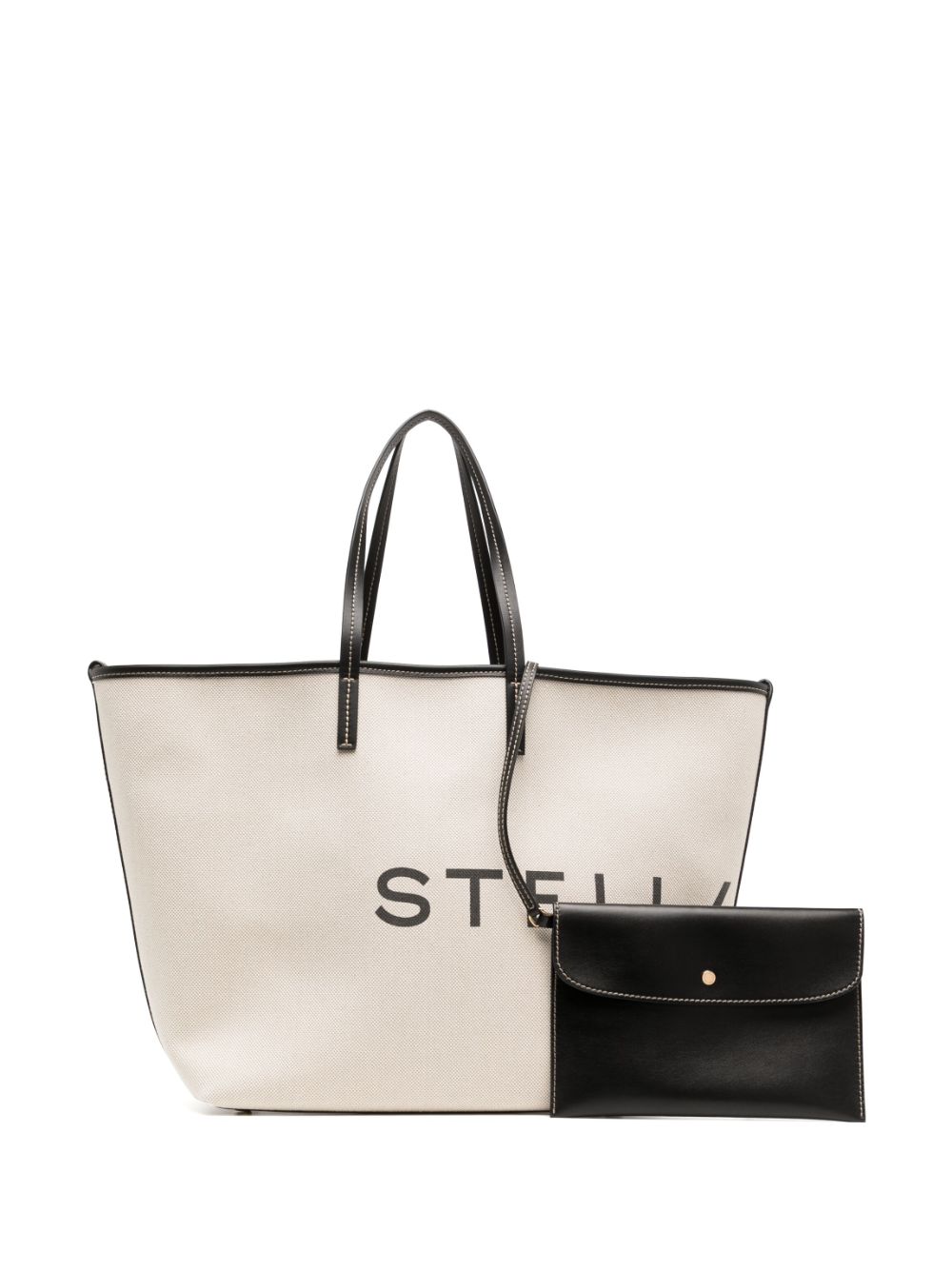 Stella McCartney STELLA MCCARTNEY- Logo Canvas Tote Bag