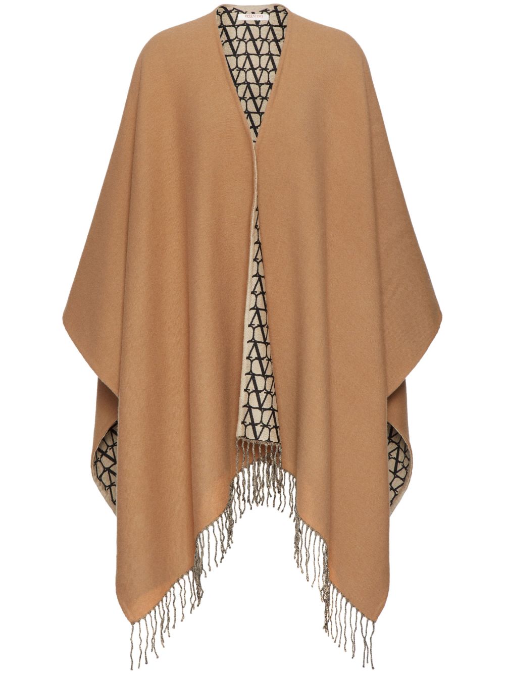 Valentino VALENTINO- Toile Iconographe Wool Poncho