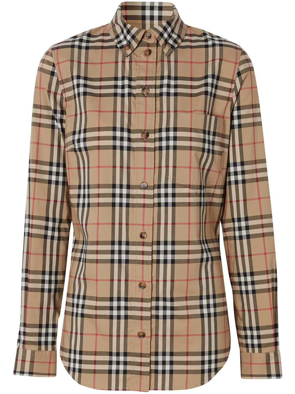 Burberry BURBERRY- Check Motif Cotton Shirt