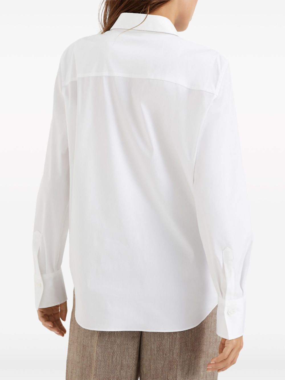 Brunello Cucinelli BRUNELLO CUCINELLI- Cotton Popeline Shirt