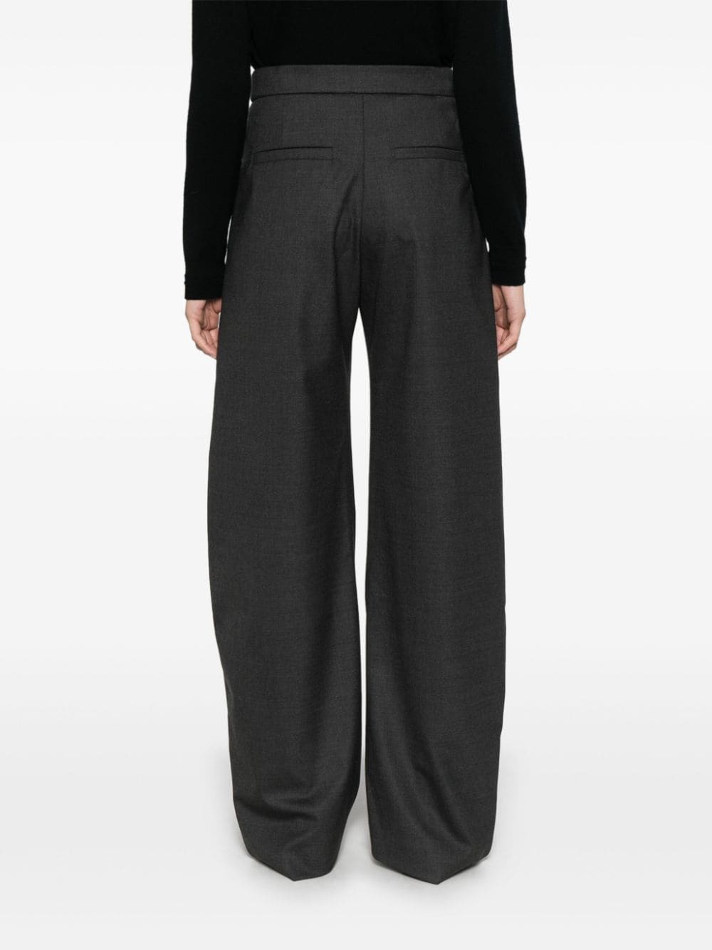 Brunello Cucinelli BRUNELLO CUCINELLI- Wool Wide-leg Trousers