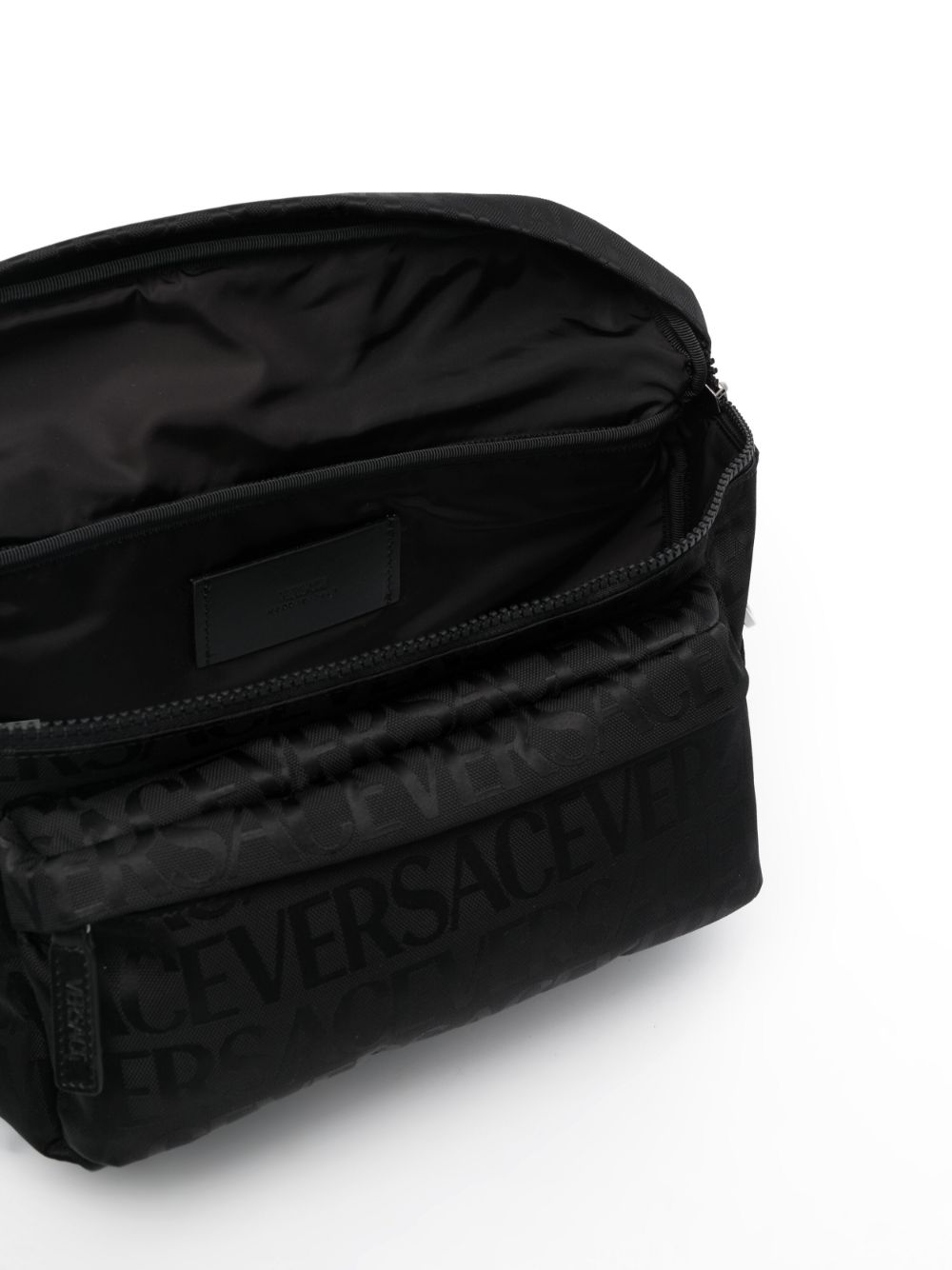 Versace VERSACE- All Over Logo Nylon Belt Bag