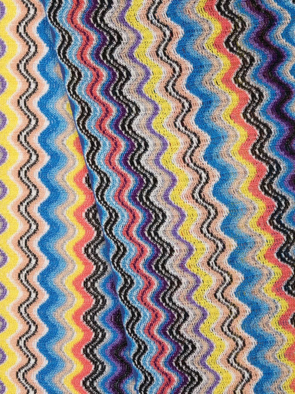 Missoni MISSONI- Wave Motif Fringed Scarf