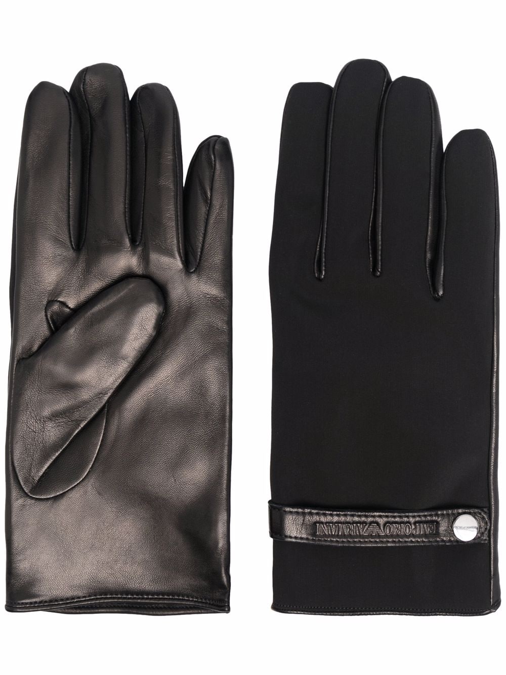 Emporio Armani EMPORIO ARMANI- Wool And Leather Gloves