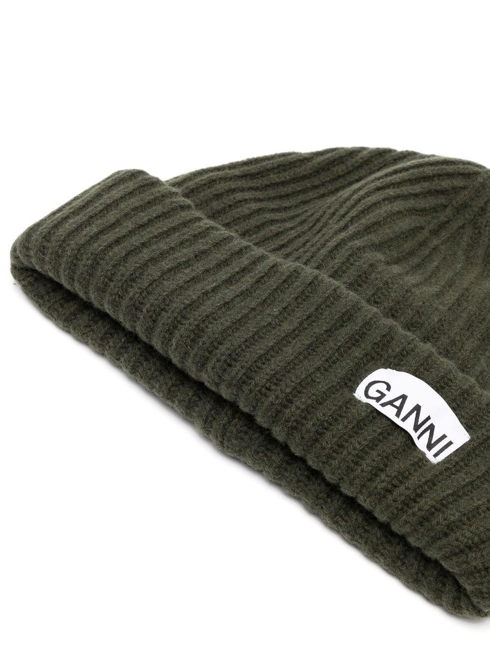 Ganni GANNI- Logo Wool Beanie