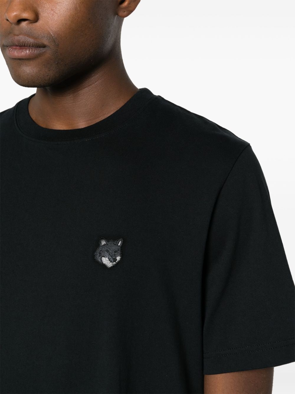  MAISON KITSUNE'- Bold Fox Head Cotton T-shirt