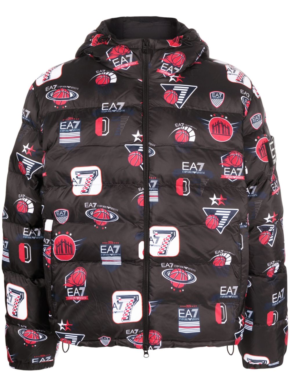 EA7 EA7- Printed Short Down Jacket