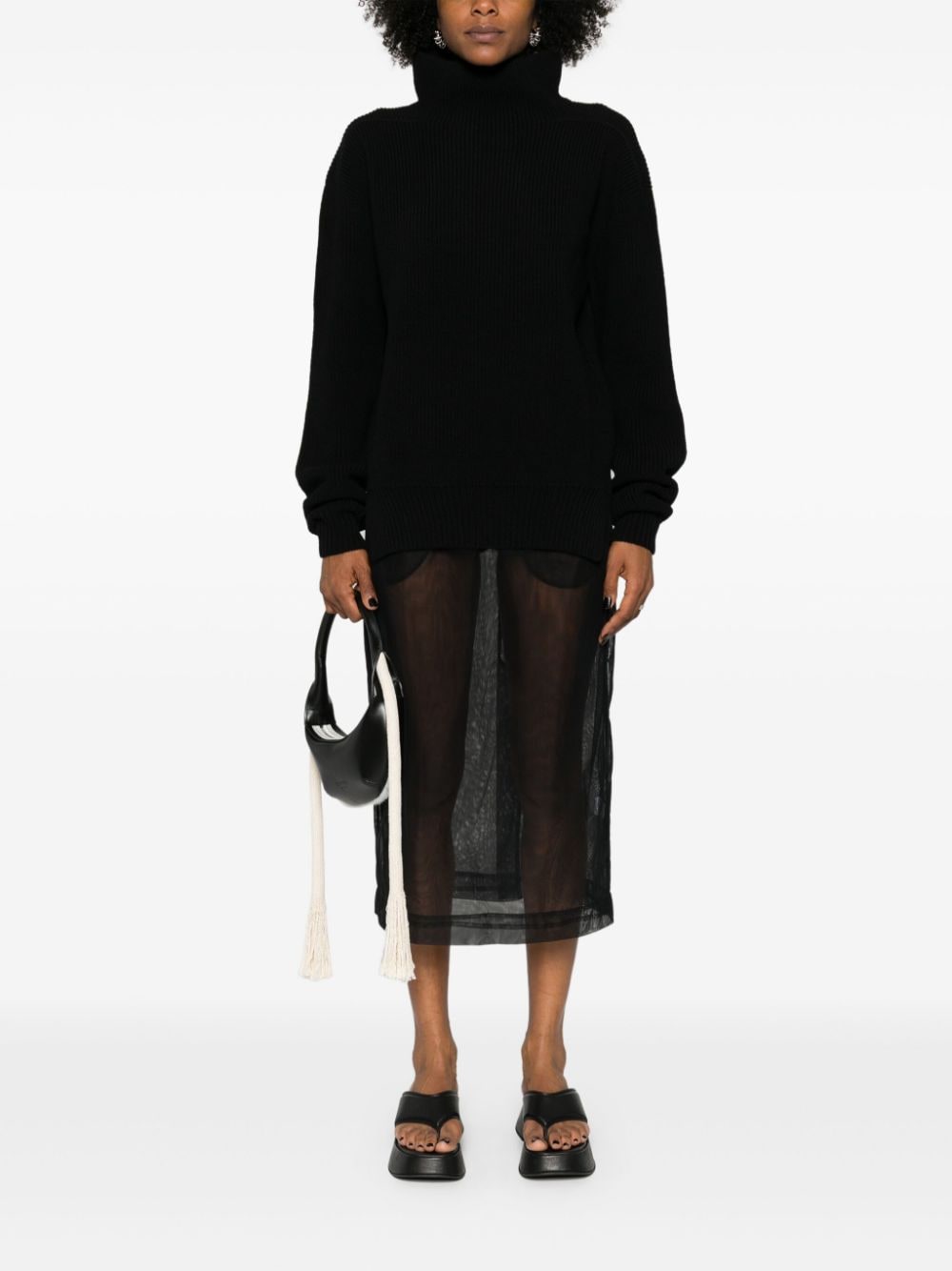 Rick Owens RICK OWENS- Wool Turtle-neck Jumper