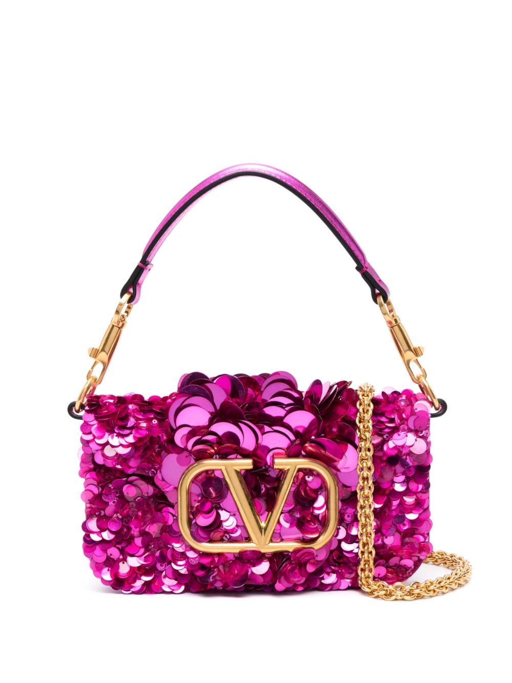 VALENTINO GARAVANI VALENTINO GARAVANI- Loco' Small Sequined Shoulder Bag