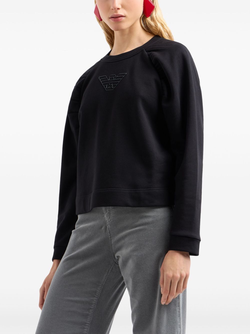 Emporio Armani EMPORIO ARMANI- Logo Cotton Sweatshirt