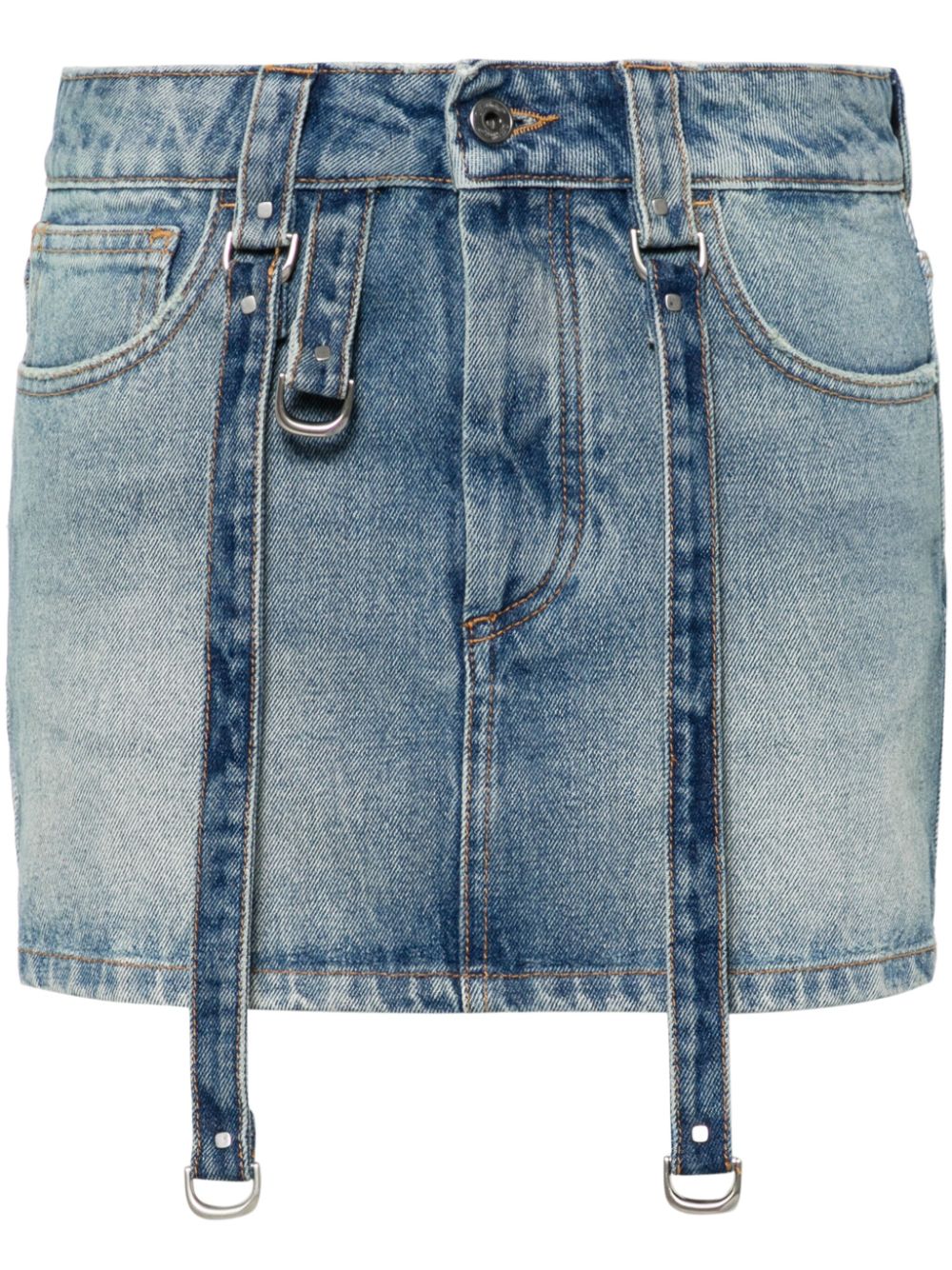 OFF-WHITE OFF-WHITE- Denim Cargo Mini Skirt