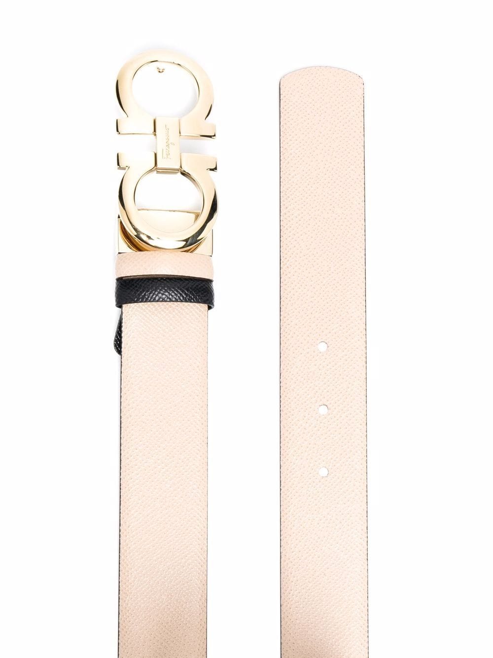 Ferragamo FERRAGAMO- Gancini Leather Reversible Belt