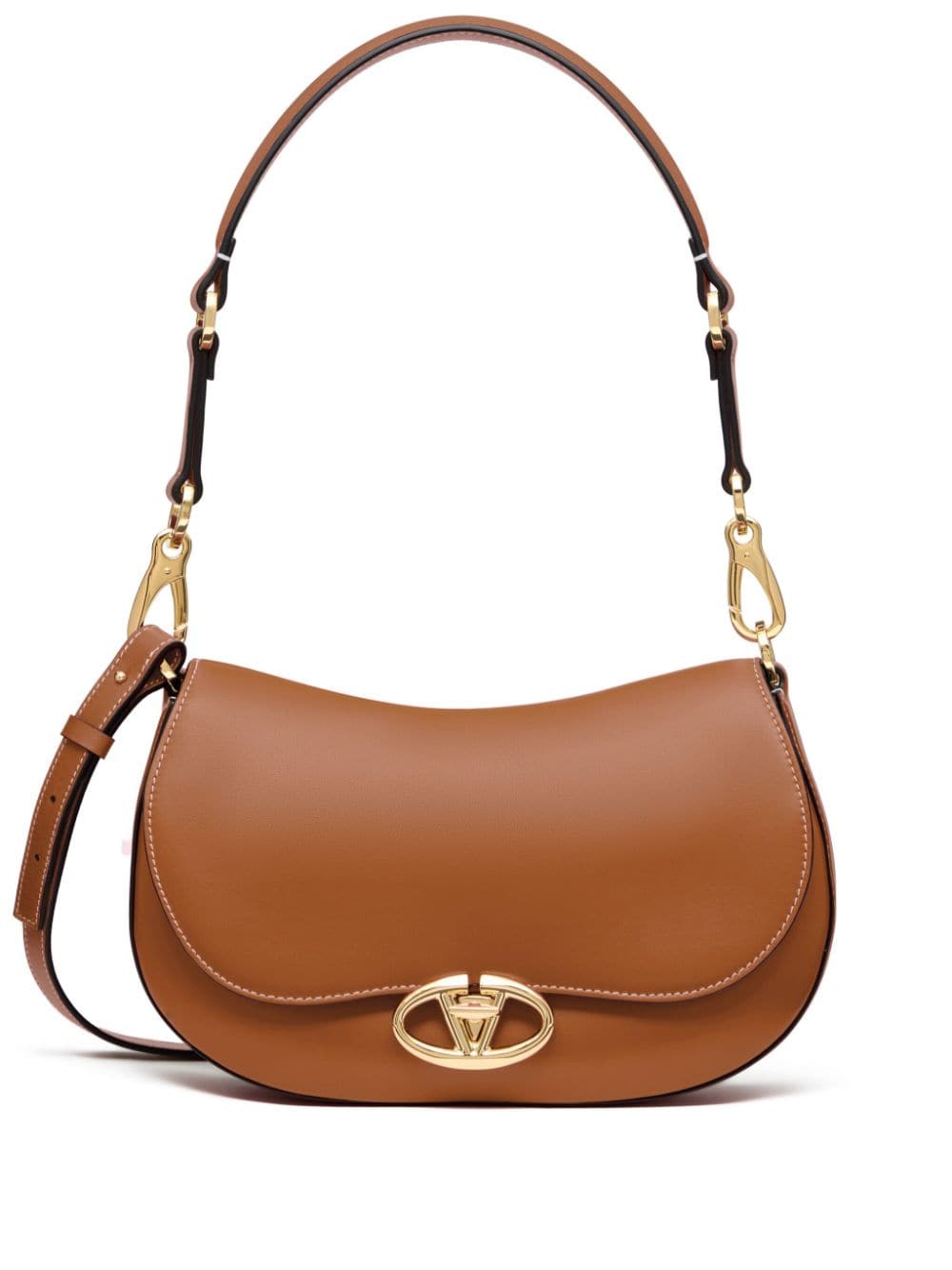 VALENTINO GARAVANI VALENTINO GARAVANI- Ohval Small Leather Shoulder Bag