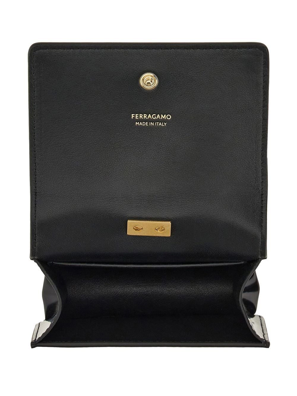 Ferragamo FERRAGAMO- Circle Leather Credit Card Case