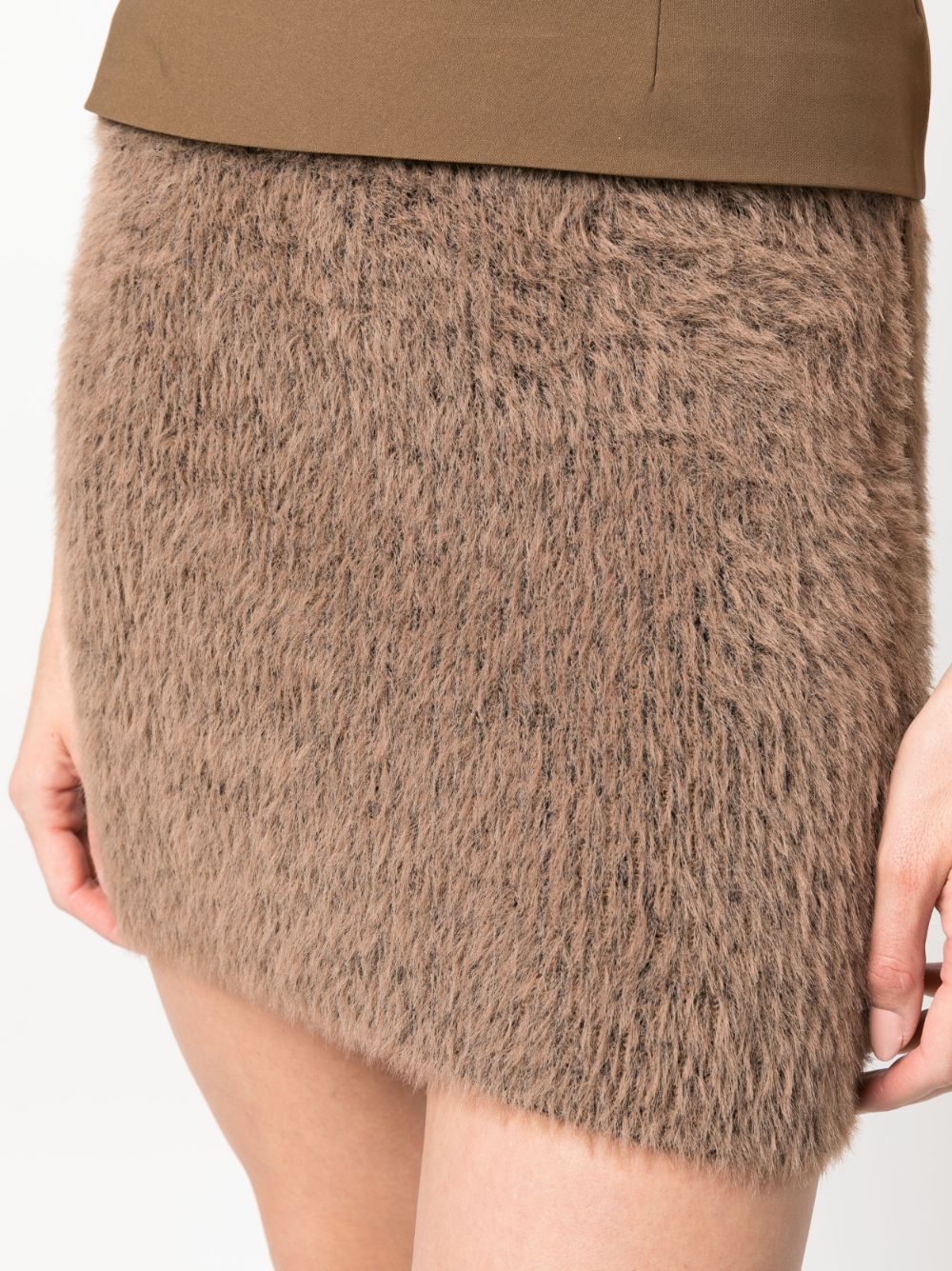 Stella McCartney STELLA MCCARTNEY- Fluffy Knit Mini Skirt