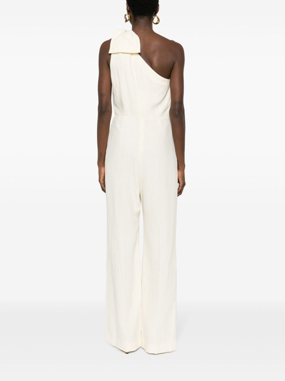 Chloé CHLOÉ- Linen One Shoulder Jumpsuit