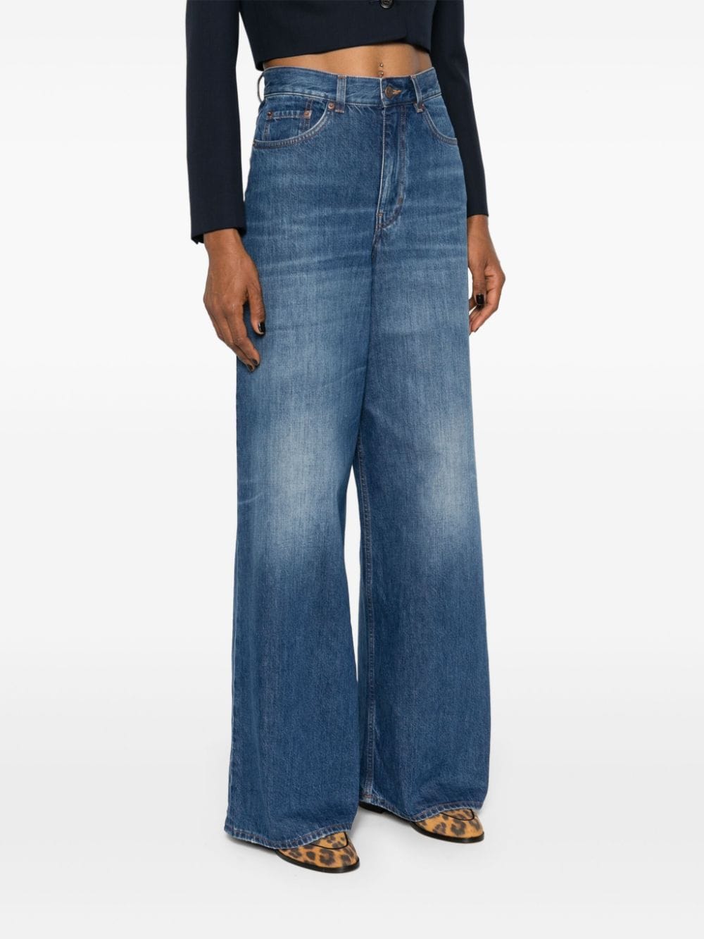 Chloé CHLOÉ- Organic Cotton Wide Leg Denim Jeans