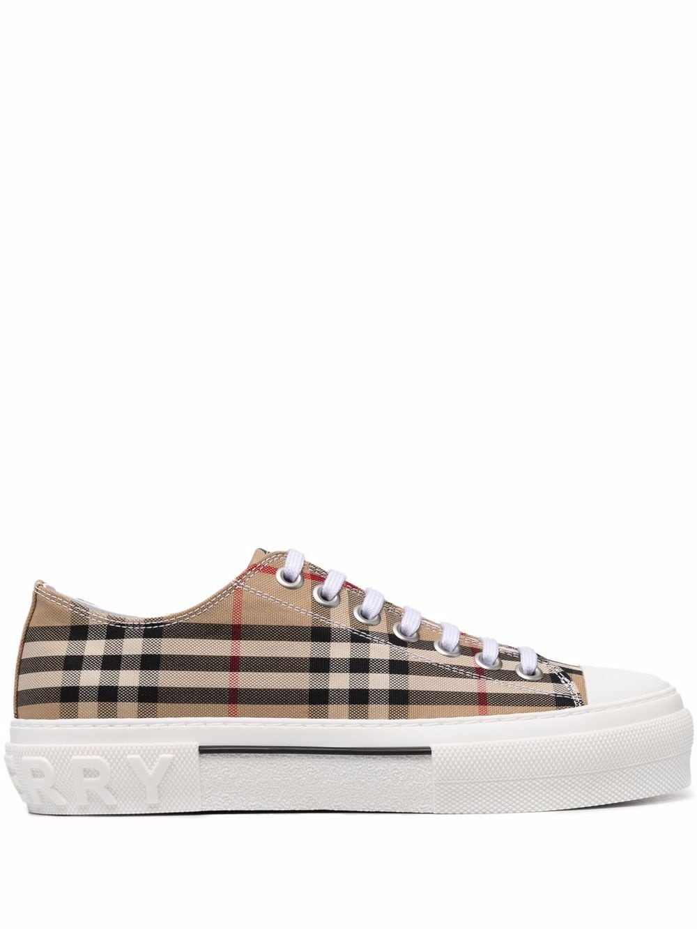 Burberry BURBERRY- Vintage Check Motif Cotton Sneakers