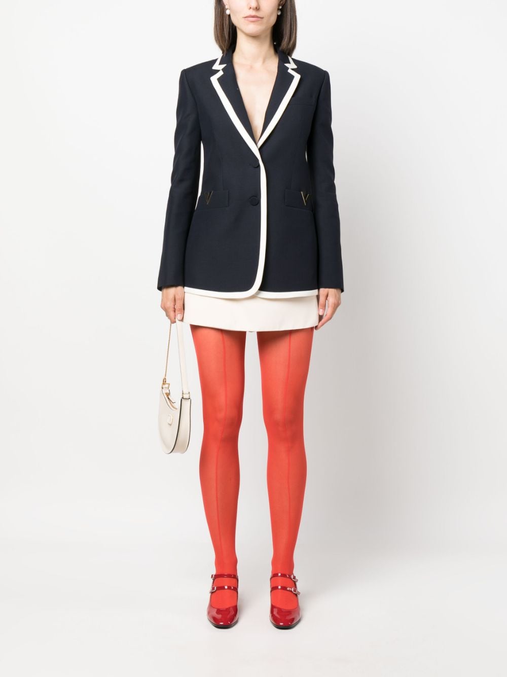 Valentino VALENTINO- Vlogo Wool Blazer Jacket