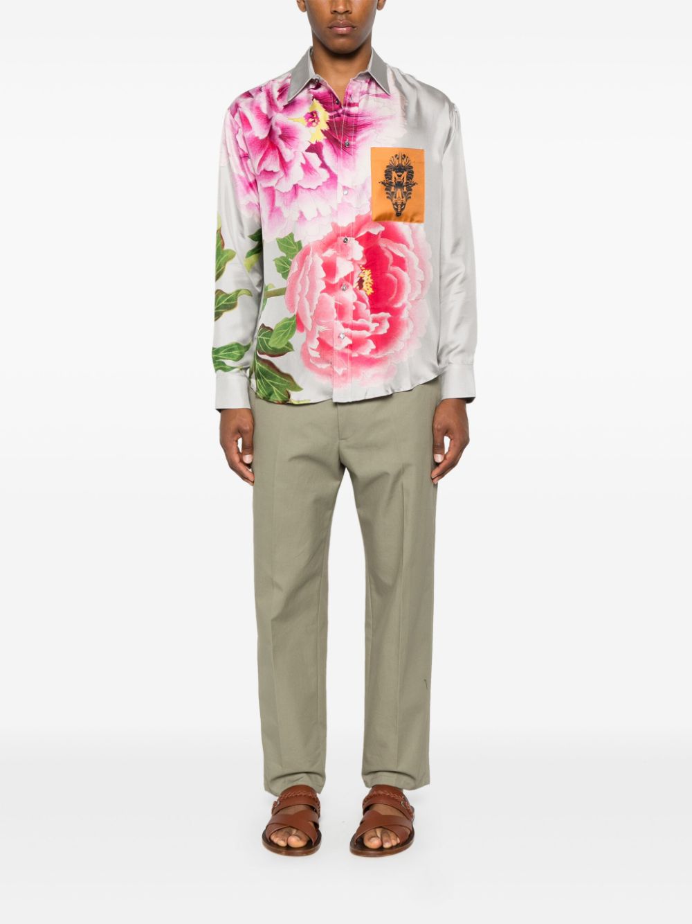 Pierre-Louis Mascia PIERRE-LOUIS MASCIA- Printed Silk Shirt