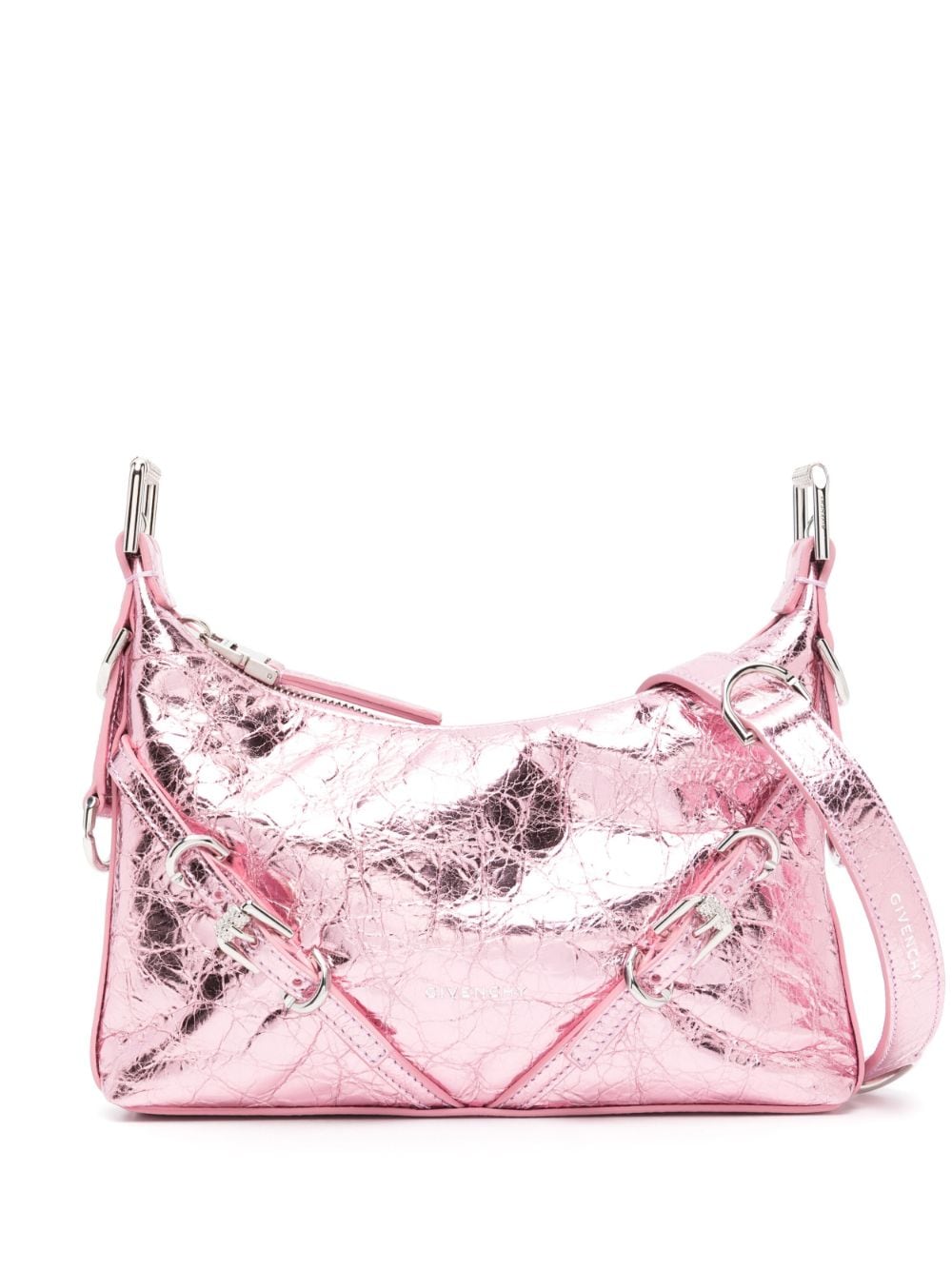 Givenchy GIVENCHY- Voyou Mini Laminated Leather Shoulder Bag