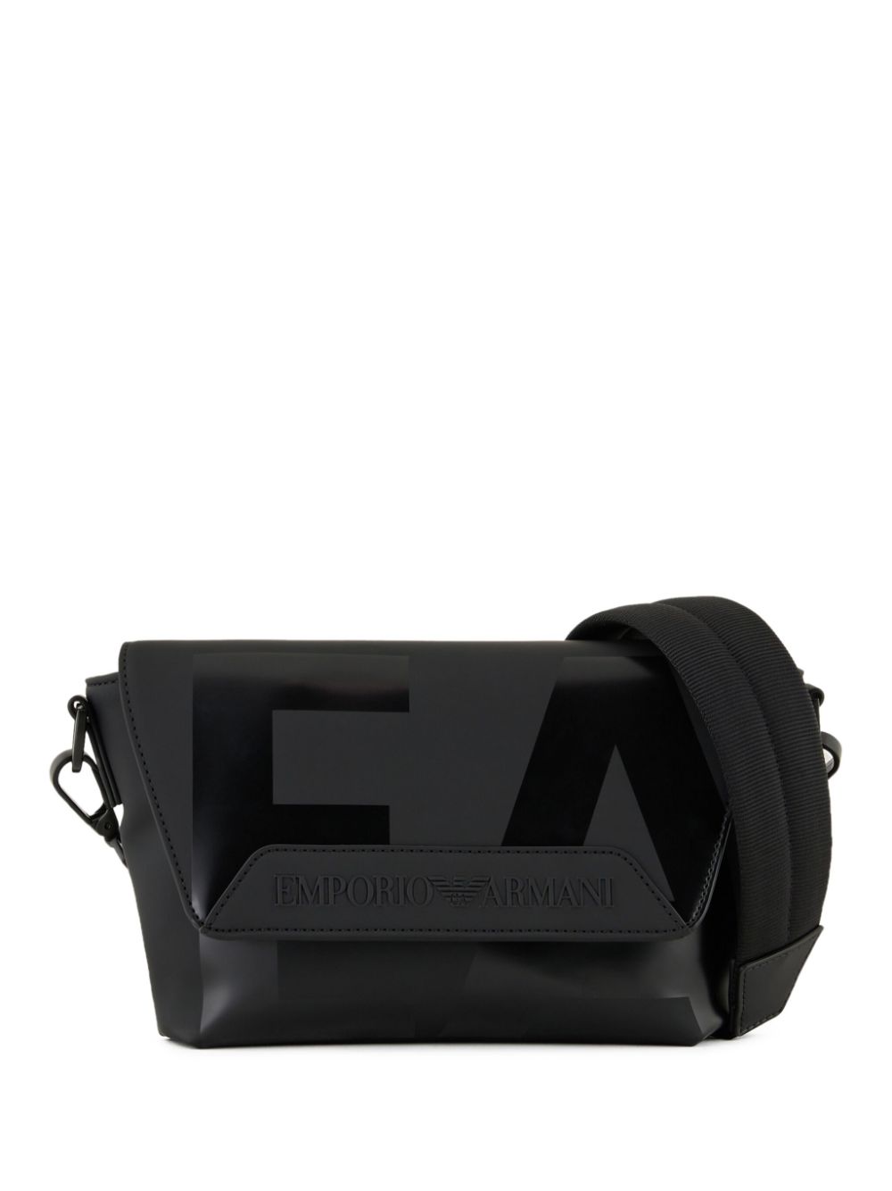 Emporio Armani EMPORIO ARMANI- Logo Leather Shoulder Bag